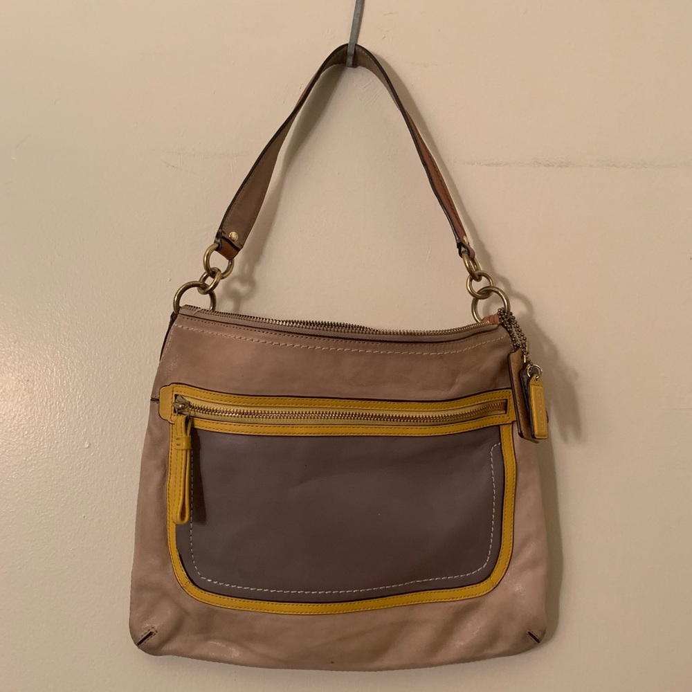 Coach Poppy Perri Hippie Colorblock Shoulder Bag